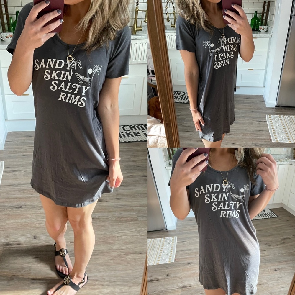 - NWT Wildfox Sandy Skin Salty Rims Coverup t dress